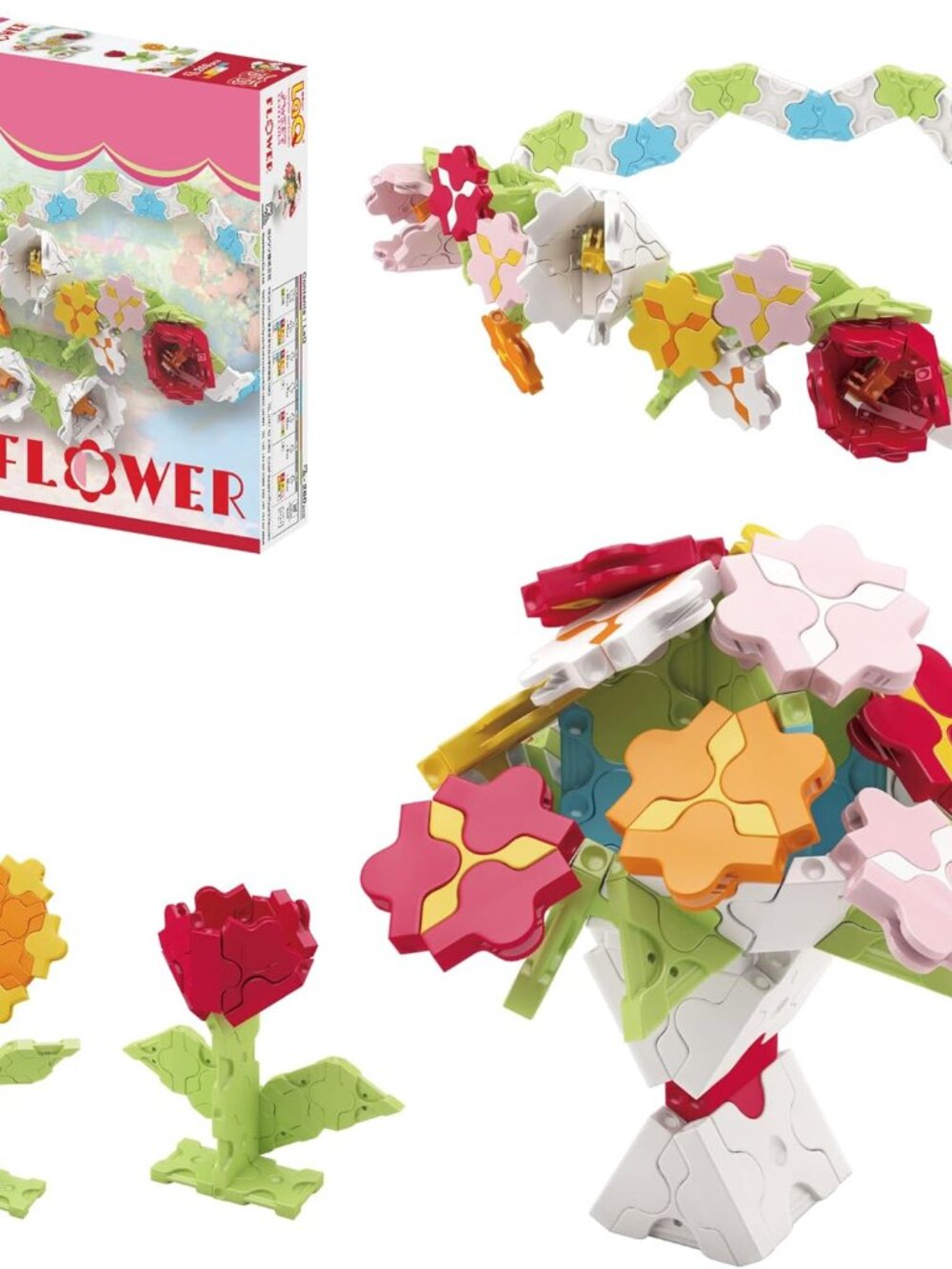 LaQ Sweet Collection Flower Model Building Kit